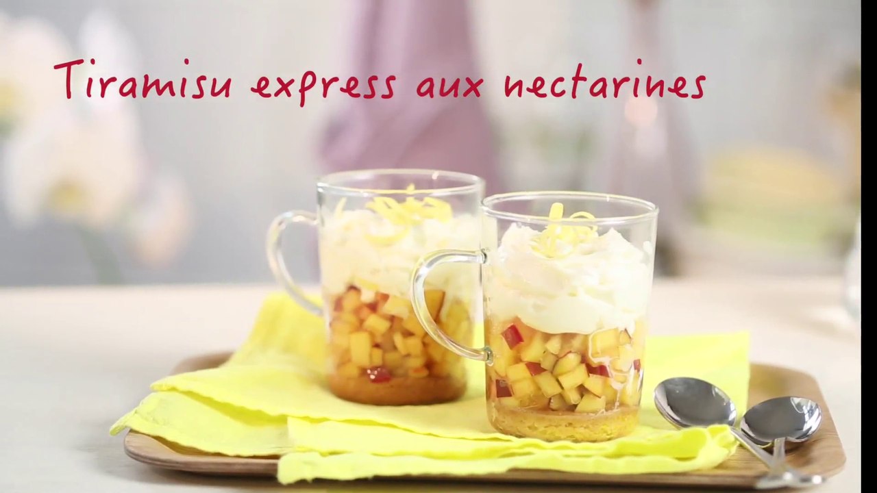 Recette Tiramisu Express Aux Nectarines Video Dailymotion