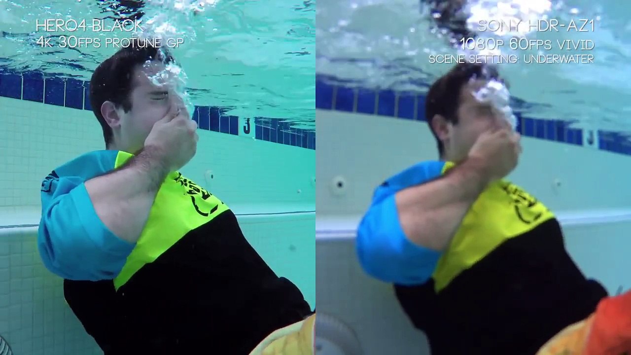Sony HDR-AZ1 vs GoPro Hero4 BLACK HD