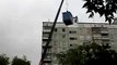 Crane Drops Insecure Load with Fully Extended Boom