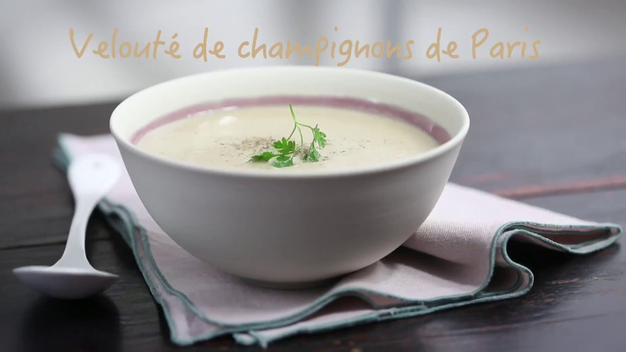 Recette velouté de champignons de Paris