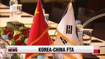 Korea and China officially sign free trade pact