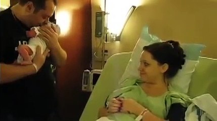 Une nouvelle maman reçoit une belle surprise à l'hôpital