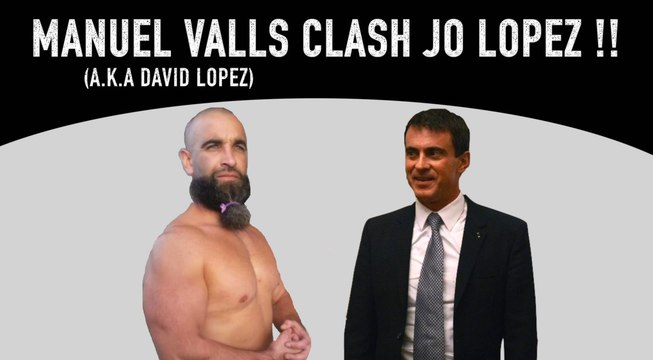 Parodie Clash des Gitans Manuel Valls (alias David Lopez) Clash Joe Lopez en meeting Clash of gitan