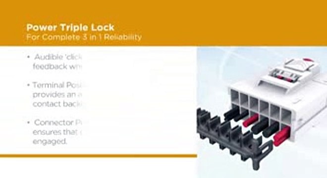 TE Connectivity Power Triple Lock Connector System, PTL