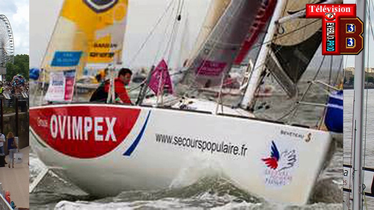 Télévision-Bordeaux-33 samedi le départ la solitaire du Figaro rencontre avec Mr David Emacora Ambassadeur au secours populaire