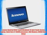 Lenovo IdeaPad U430 Touch Ultrabook 14-Inch Touch-Screen Laptop (Intel Core i7-4500U processor