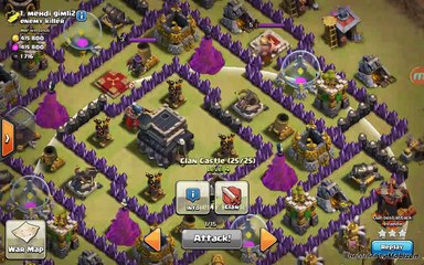 Clash of Clans - TH9 Hog attack