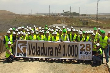 Cobre Las Cruces celebra su voladura 1.000