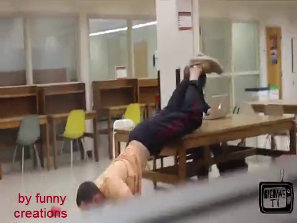 playing noisy games in library-very funny