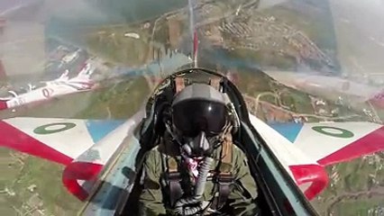 PAF Sherdils Aerobatic Team - Display over Islamabad with In-Cockpit CAM and Team Leader instructions
