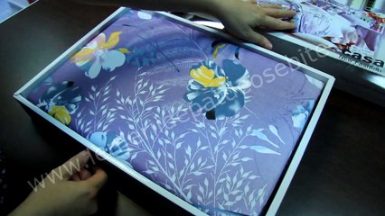 Lenjerii de pat din bumbac mov deschis