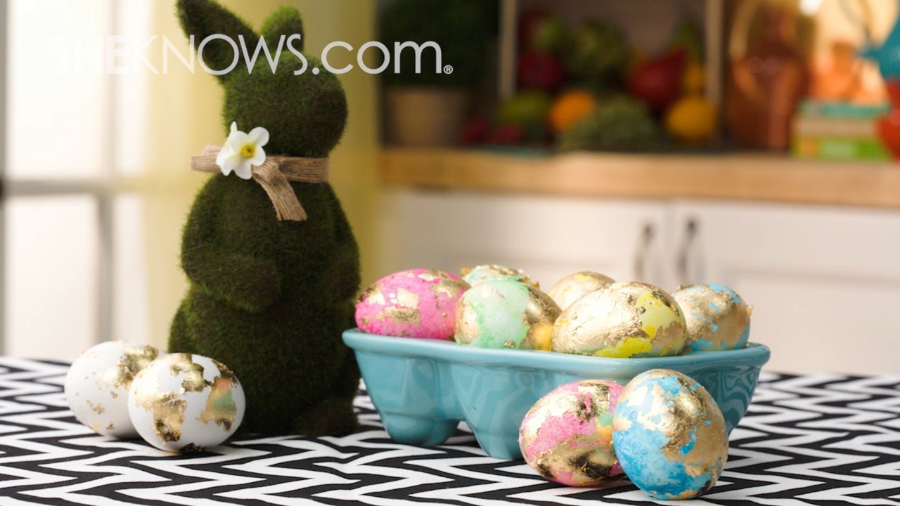 Gold Leaf Eggs