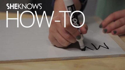 How To Use Dry Erase Paint