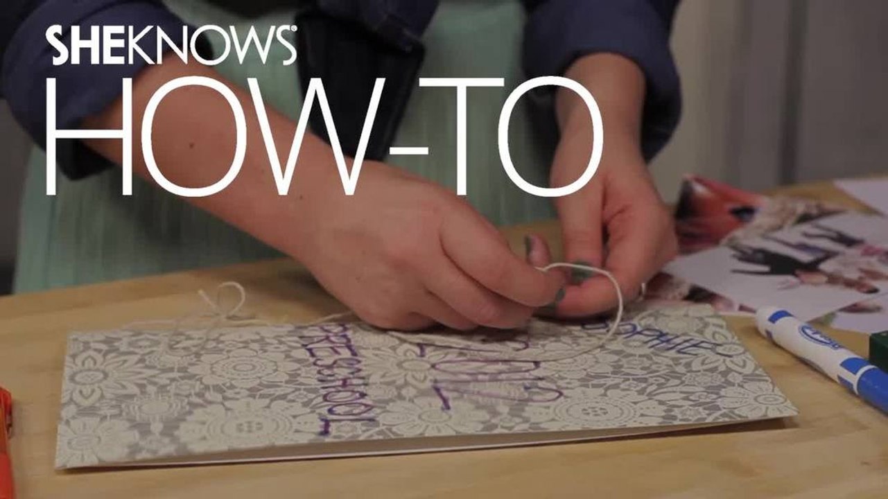 How To Create a School Year Memory Book