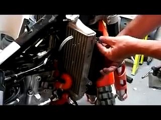 KTM Radiator fan installation