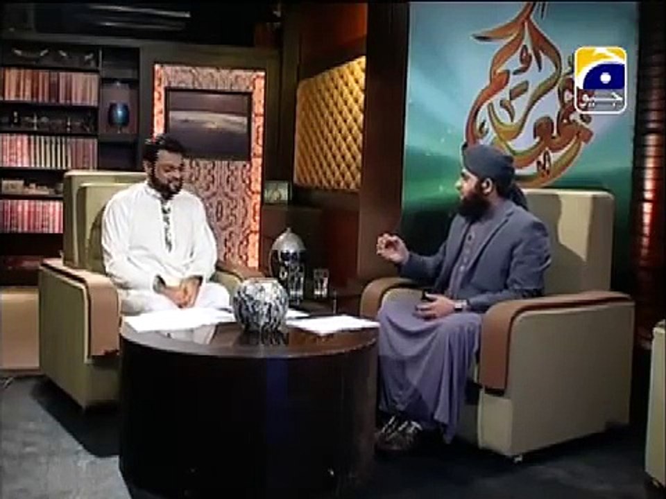 Jummah Kareem Naat by Ahmed Raza Qadri with Aamir Liaquat Husain on Geo tv - YouTube