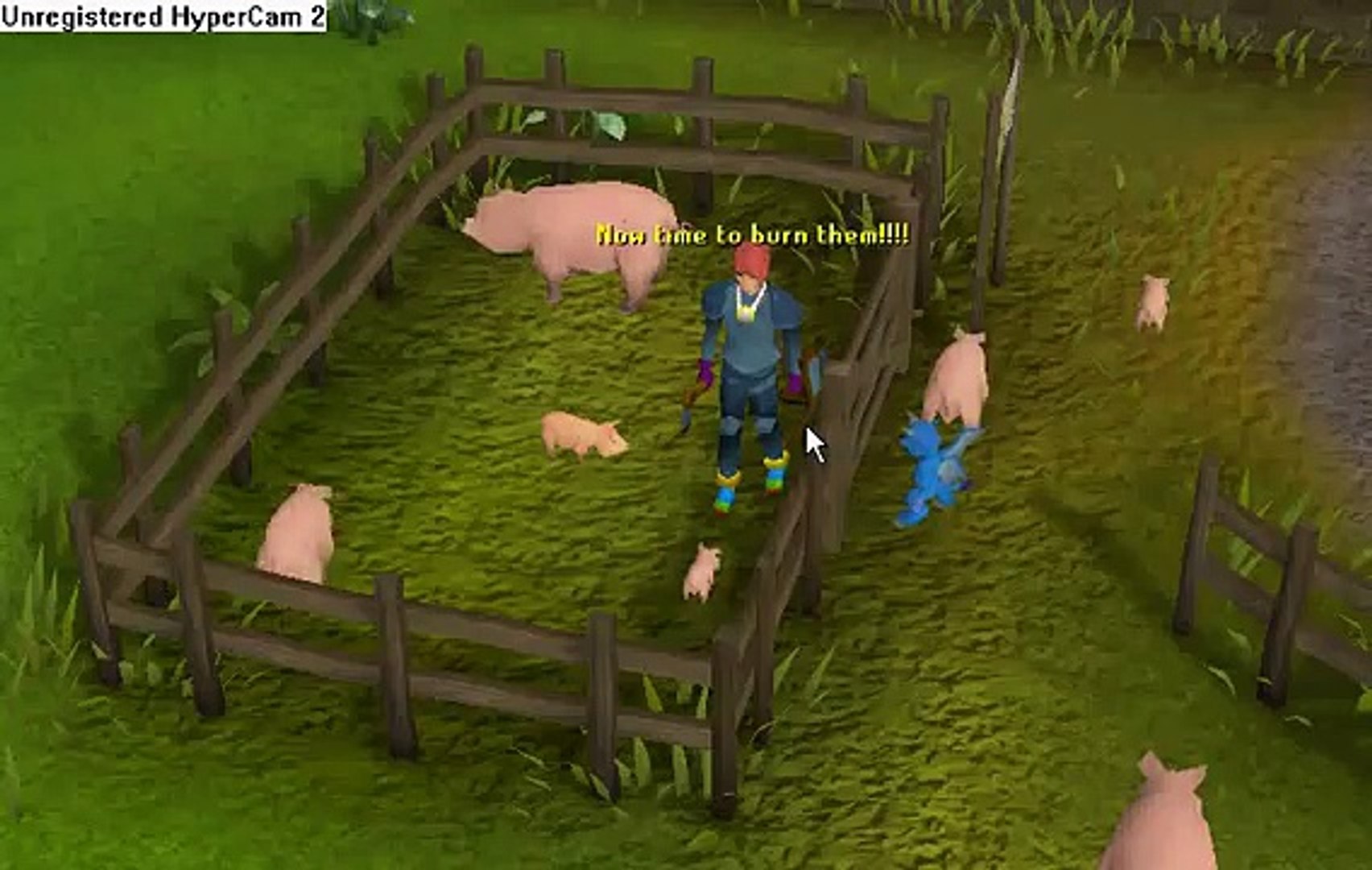 how to burn pigs runescape style 2