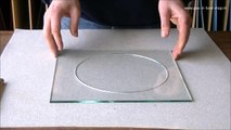 Rond snijden van glas cirkels