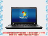 Lenovo ThinkPad E550 Windows 7 Professional Business Notebook PC (Intel Core i7-5500u Processor