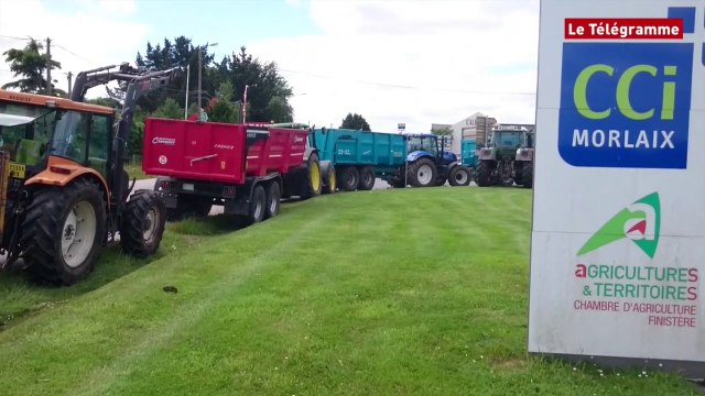 Morlaix. Des agriculteurs attendent Stéphane Le Foll à la CCI