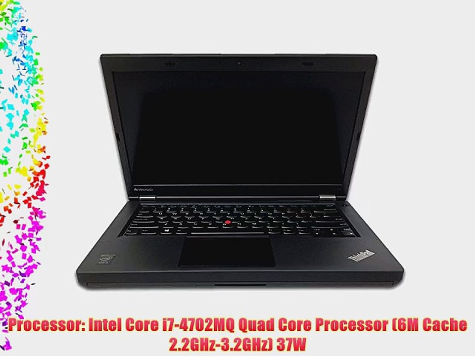 Lenovo Thinkpad T440p 20AN0069US 14 i7-4702MQ 8GB 250GB SSD W7 Laptop Computer