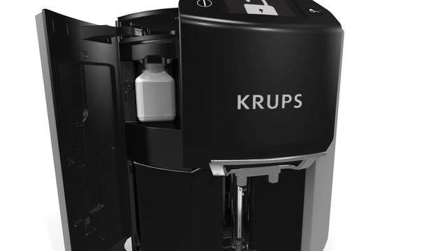 Animation 3D Ground coffee intégrée dans notre application 3Dswipe pour Krups Automatic Expresso