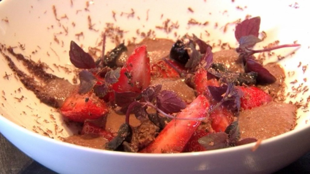Crumble chocolat / olives noires