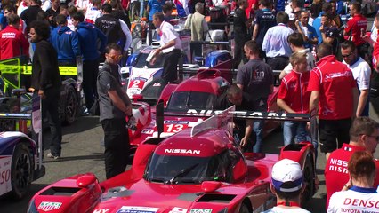 The virtual starting grid of Le Mans 2015