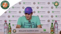 Press conference Roger Federer 2015 French Open / 4th Round