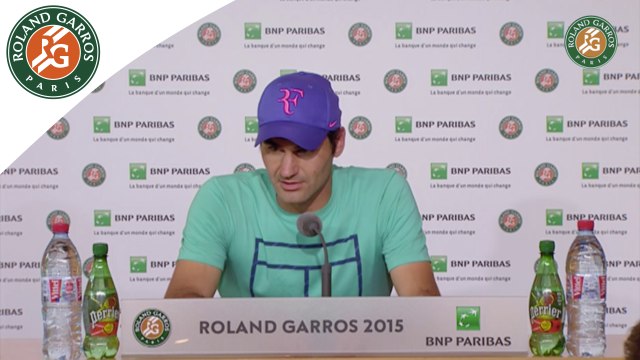 Press conference Roger Federer 2015 French Open / 4th Round