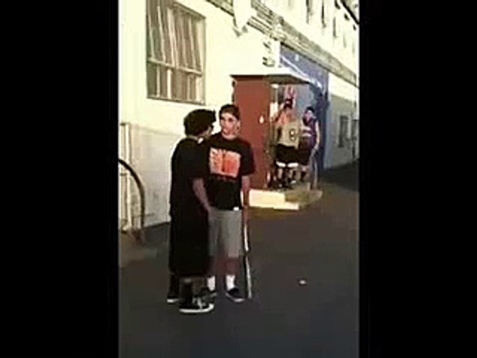 guy hit with baseball bat