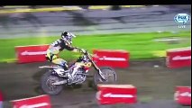 Eli Tomac wheelie through the whoops so fast at
