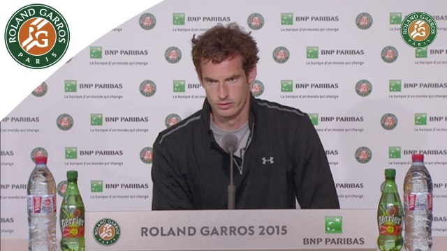 Conférence de presse Andy Murray Roland-Garros 2015 / 8e de finale