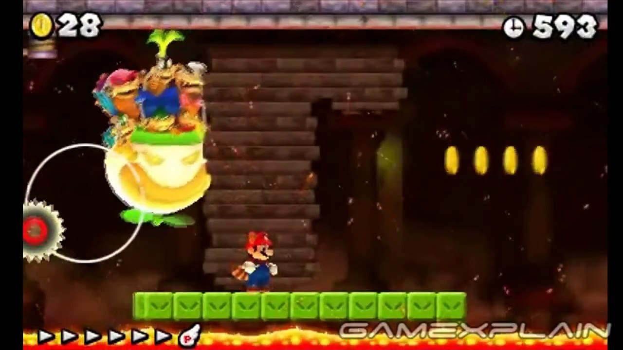 New Super Mario Bros 2: Final Star Level & Dry Bowser Boss Battle (Spoilers! - HD Quality)