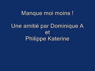 Manque moi moins Inrocks - Dominique A et Philippe Katerine