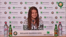 Press conference Lucie Safarova 2015 French Open / 4th Round