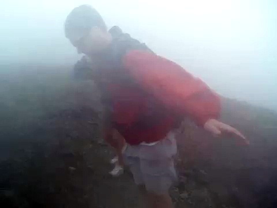 At the top