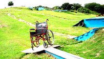 Wheelchair tricks and stunts
