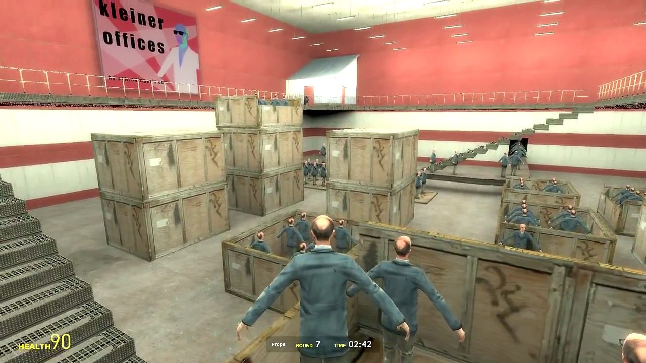 Gmod Old Man Factory! (Garry's Mod Prop Hunt Funny Moments)