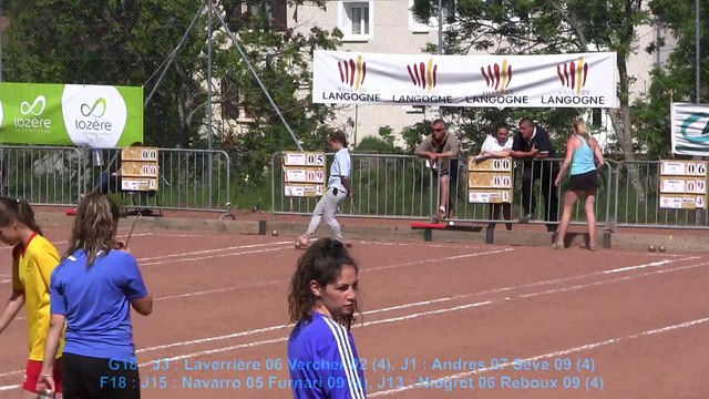 Demi-finales, championnat de France de combiné Jeunes, Sport Boules, Langogne 2015