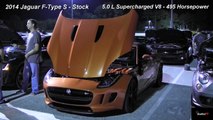11 sec Supercharged Jaguar F-Type S V8 vs C6 Corvette 6.2L LS3 - 1/4 mile drag race - Road Test TV