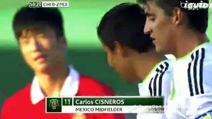 Carlos Cisneros Second Goal 0:2 | China U20 vs Mexico U20 Toulon 01.06.2015