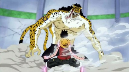 Jet Gatling Luffy vs Rob Lucci Combat Final VOSTFR