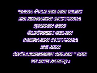 SÜMBÜL ZADE VEHBİ EFENDİ'NİN PADİŞAHA YAZDIĞI ŞİİR