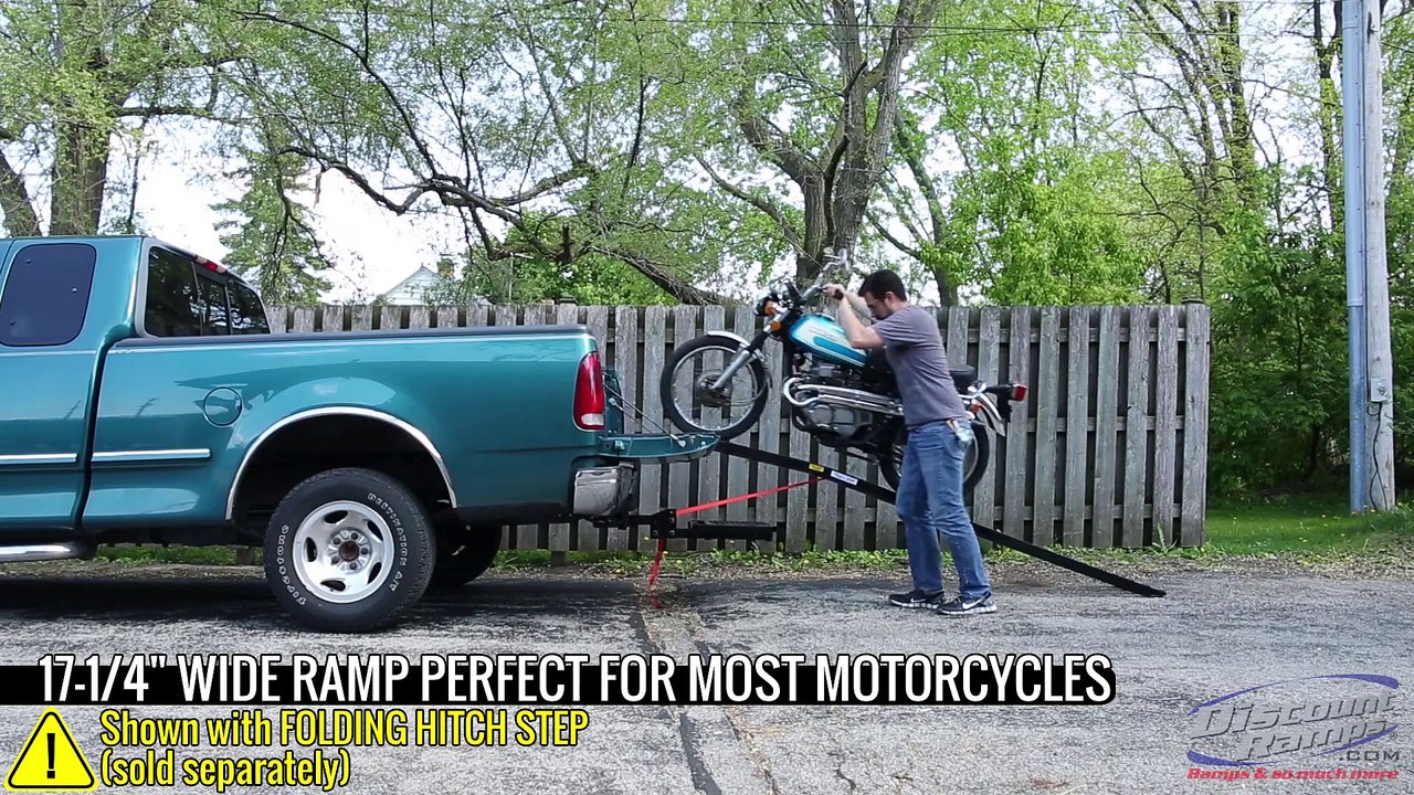 Black Widow® Heavy Duty 4-Beam Aluminum Folding Motorcycle Ramp