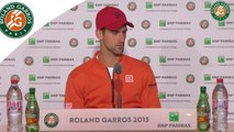 Press conference Novak Djokovic 2015 French Open / 4th Round