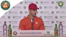 Conférence de presse Novak Djokovic Roland-Garros 2015 / 8e de finale