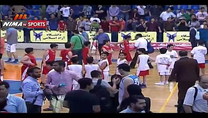 جشن قهرمانی مهرام در لیگ حرفه ای بسکتبال