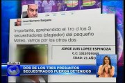 Capturan a dos sospechosos de secuestro en Quito