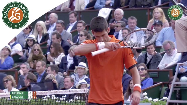 Temsp forts N. Djokovic - R. Gasquet Roland-Garros 2015 / 8e de finale
